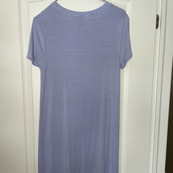 Forever 21 Blue Striped Dress - Picture 3 of 3